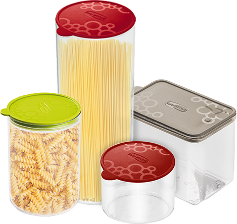 Contenitore ermetico in plastica per alimenti con coperchio Giostyle lt 3